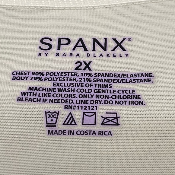 Spanx hide and sleek white crossover Sleeveless tank Top 3215 - Picture 4 of 6